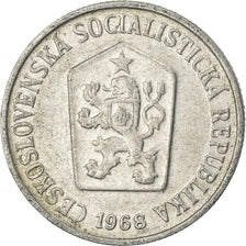 Coin, Czechoslovakia, 10 Haleru, 1968, EF(40-45), Aluminum, KM:49.1