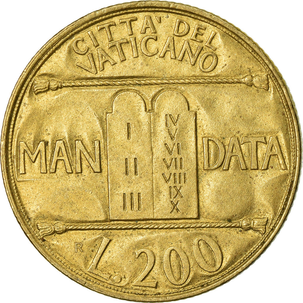 Monnaie, Cité du Vatican, John Paul II, 200 Lire, 1993, Roma, SUP