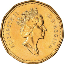 Coin, Canada, Elizabeth II, Dollar, 1990, Royal Canadian Mint, Ottawa