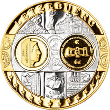 Luxembourg, Medal, L'Europe, Politics, Society, War, 2002, MS(65-70), Silver