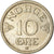 Munten, Noorwegen, Haakon VII, 10 Öre, 1954, ZF, Copper-nickel, KM:396