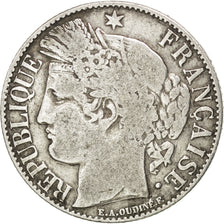 FRANCE, Cérès, Franc, 1895, Paris, KM #822.1, F(12-15), Silver, 23, Gadoury #...