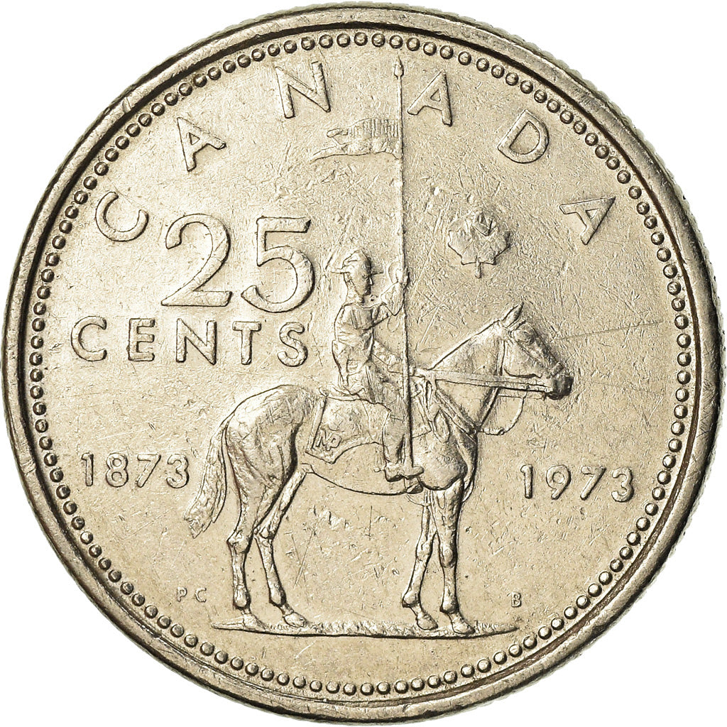 Moneta, Canada, Elizabeth II, 25 Cents, 1973, Royal Canadian Mint, Ottawa, BB