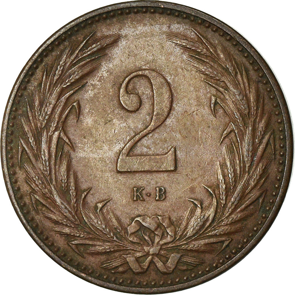 Monnaie, Hongrie, Franz Joseph I, 2 Filler, 1898, Kormoczbanya, TTB, Bronze