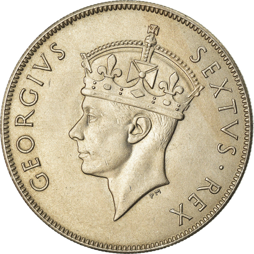 Moneda, ESTE DE ÁFRICA, George VI, Shilling, 1952, EBC, Cobre - níquel, KM:31