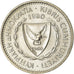 Coin, Cyprus, 25 Mils, 1980, AU(55-58), Copper-nickel, KM:40