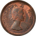 Coin, South Africa, Elizabeth II, 1/4 Penny, Farthing, 1955, EF(40-45), Bronze