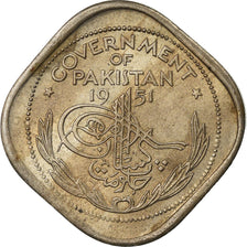 Coin, Pakistan, 1/2 Anna, 1951, EF(40-45), Copper-nickel, KM:2