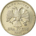 Monnaie, Russie, 2 Roubles, 1997, TTB, Copper-Nickel-Zinc, KM:605
