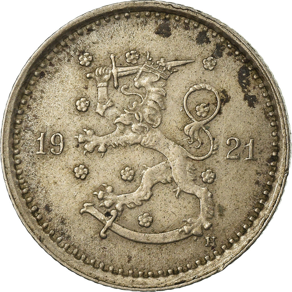 Coin, Finland, 50 Penniä, 1921, EF(40-45), Copper-nickel, KM:26