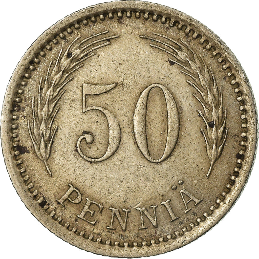 Coin, Finland, 50 Penniä, 1921, EF(40-45), Copper-nickel, KM:26