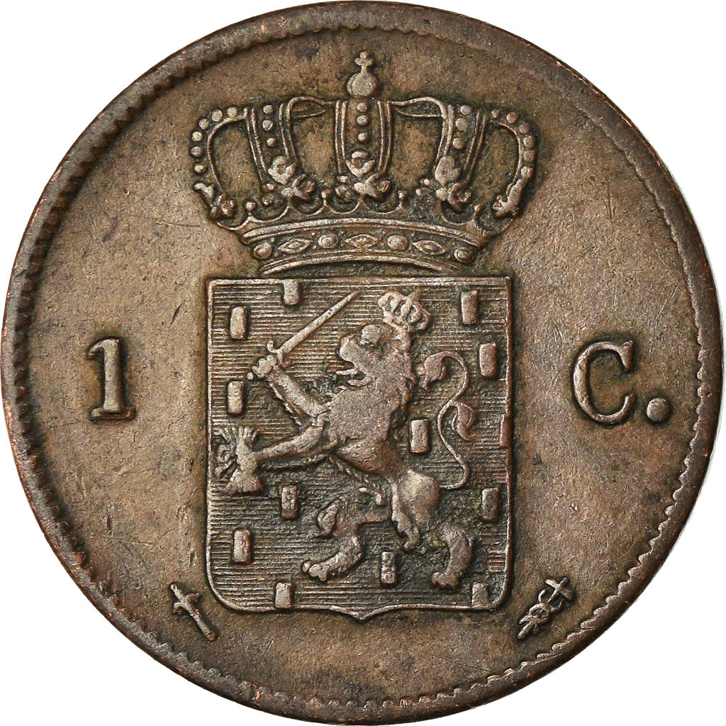 Coin, Netherlands, William III, Cent, 1870, EF(40-45), Copper, KM:100
