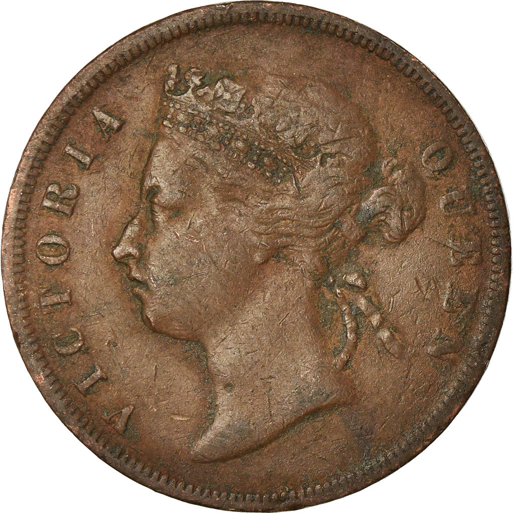 Münze, Straits Settlements, Victoria, Cent, 1877, SS, Kupfer, KM:9