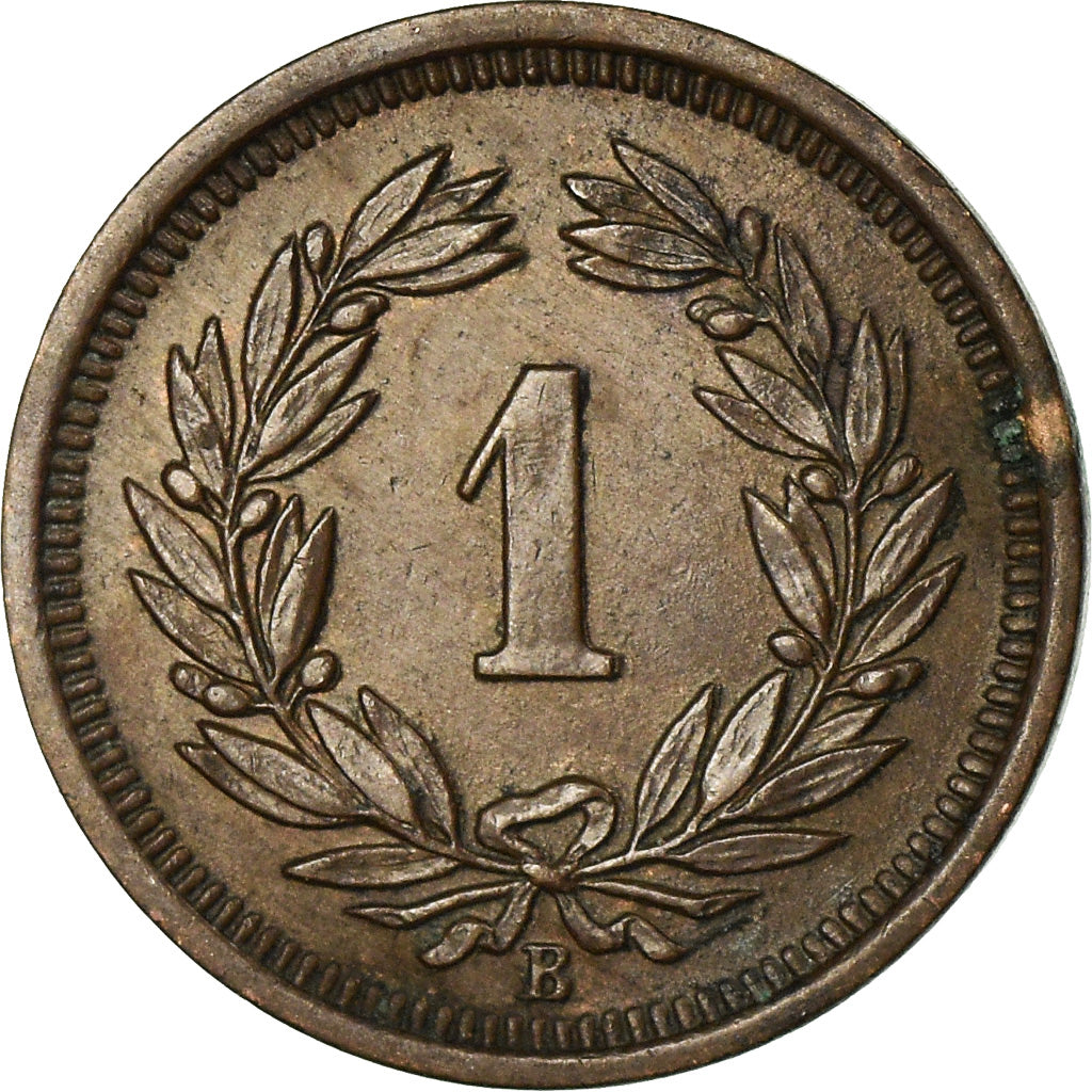 Coin, Switzerland, Rappen, 1917, Bern, EF(40-45), Bronze, KM:3.2