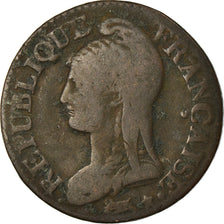 Monnaie, France, Dupré, 5 Centimes, An 8/6, Lille, TB, Bronze, Gadoury:126a