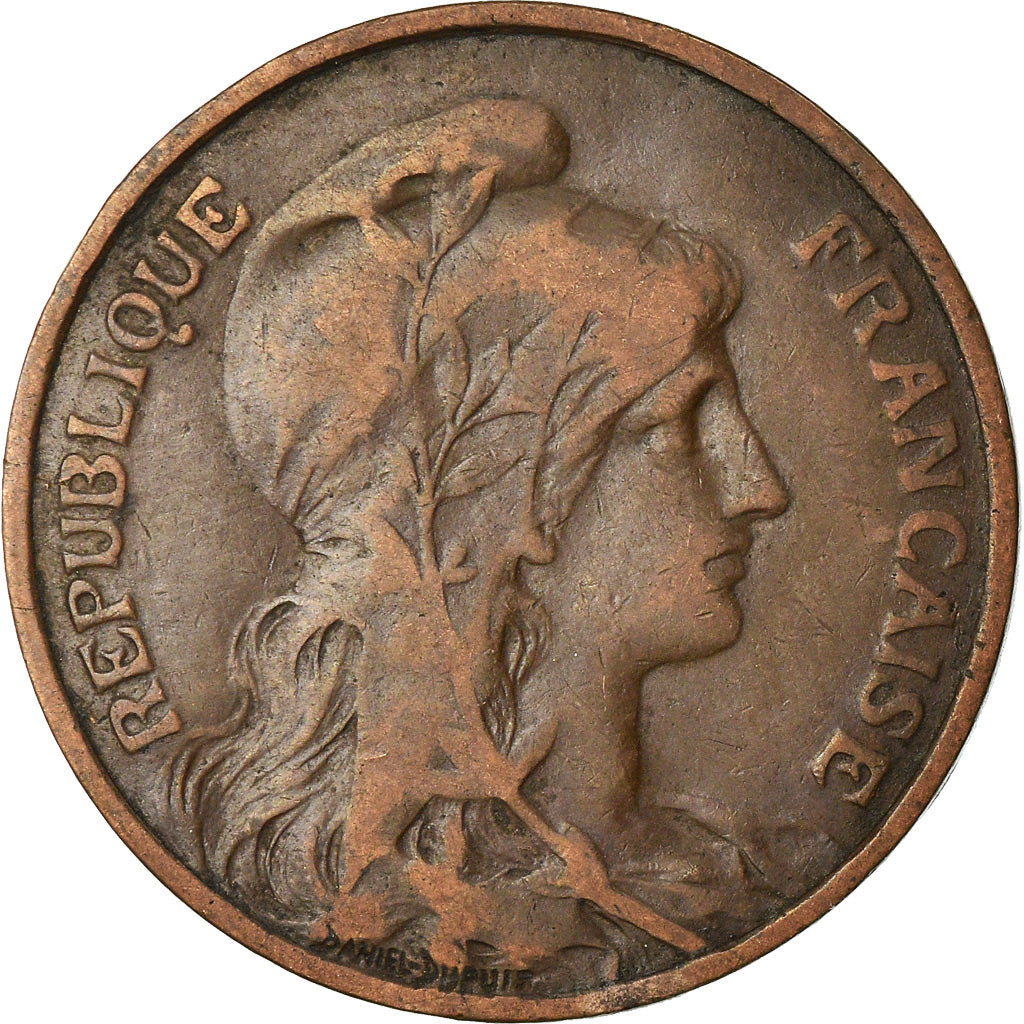 Coin, France, Dupuis, 5 Centimes, 1907, Paris, EF(40-45), Bronze, KM:842