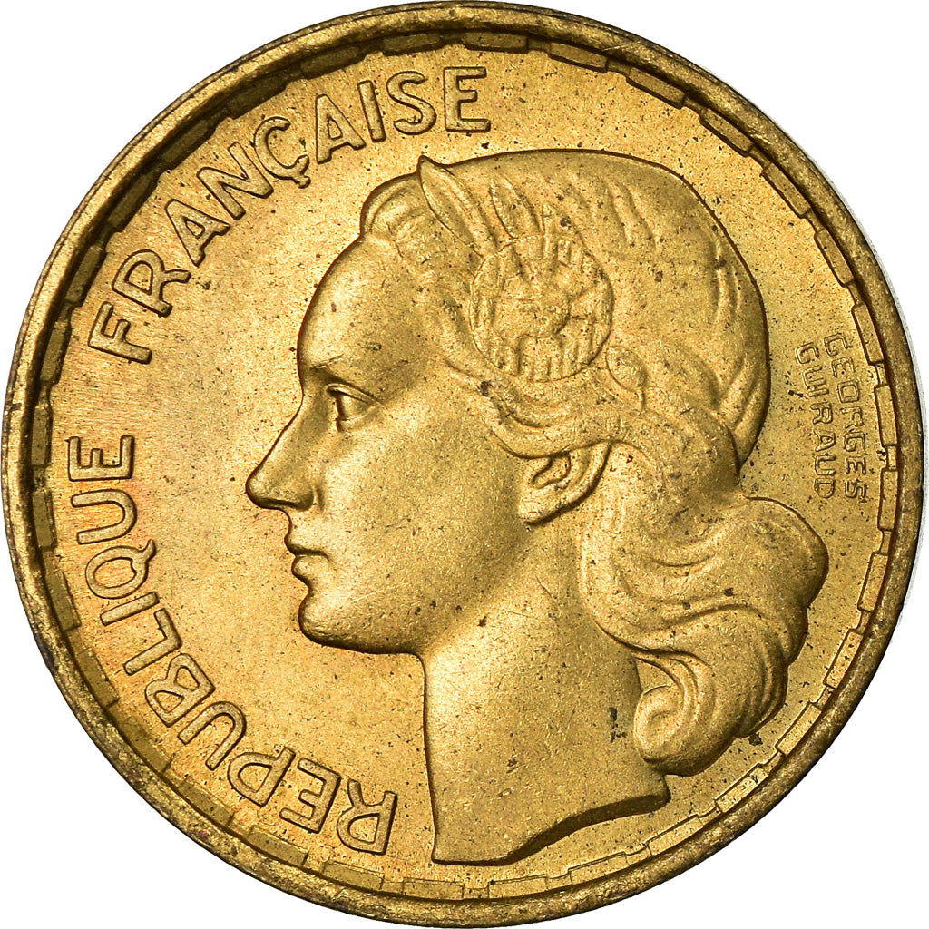 Coin, France, Guiraud, 20 Francs, 1950, Beaumont - Le Roger, AU(55-58)