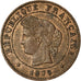 Moneta, Francja, Cérès, Centime, 1879, Paris, AU(55-58), Bronze, KM:826.1