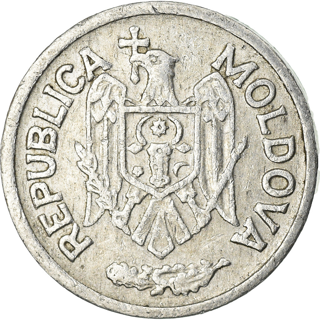 Coin, Moldova, 5 Bani, 1993, EF(40-45), Aluminum, KM:2