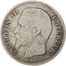 FRANCE, Napoléon III, Franc, 1857, Paris, KM #779.1, F(12-15), Silver, Gadoury #