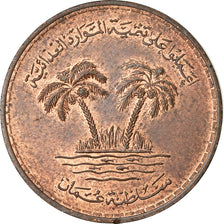 Coin, Oman, Qabus bin Sa'id, 10 Baisa, 1975, EF(40-45), Bronze, KM:51