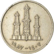 Moneta, Emirati Arabi Uniti, 50 Fils, 1987, British Royal Mint, BB, Rame-nichel