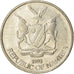 Moeda, Namíbia, 5 Cents, 1993, Vantaa, EF(40-45), Aço Niquelado, KM:1