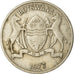 Coin, Botswana, 25 Thebe, 1977, British Royal Mint, EF(40-45), Copper-nickel