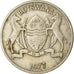Moeda, Botsuana, 25 Thebe, 1977, British Royal Mint, EF(40-45), Cobre-níquel