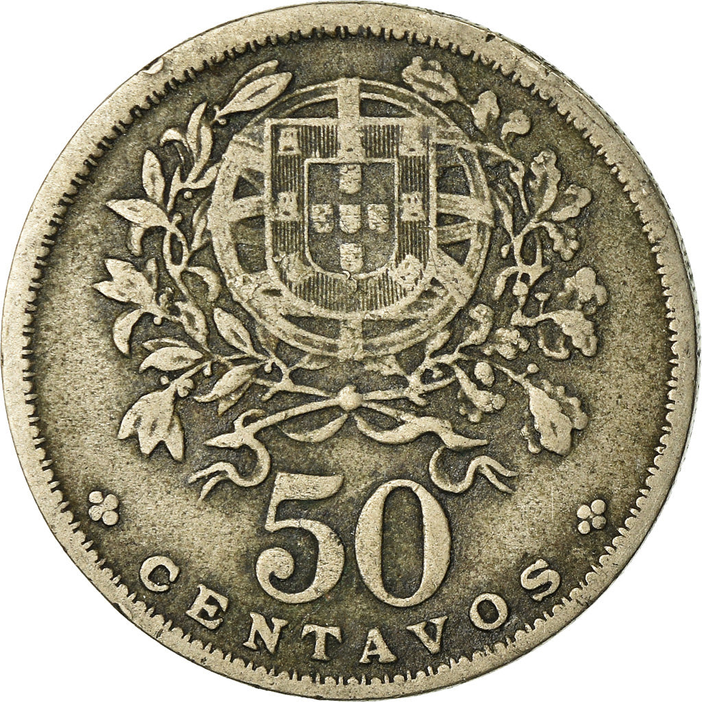 Moeda, Portugal, 50 Centavos, 1944, VF(20-25), Cobre-níquel, KM:577