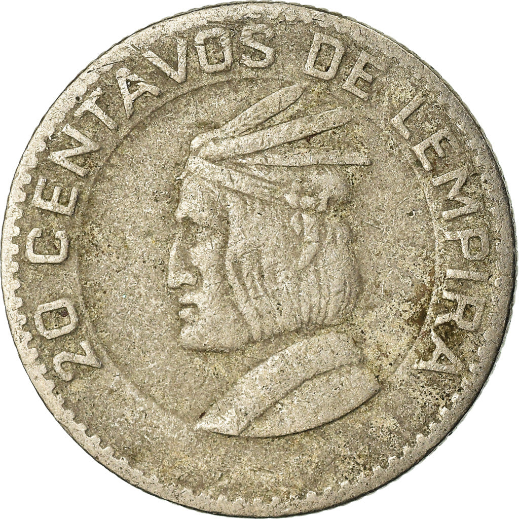 Coin, Honduras, 20 Centavos, 1967, VF(30-35), Copper-nickel, KM:79