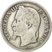 FRANCE, Napoléon III, 2 Francs, 1866, Paris, KM #807.1, VF(20-25), Silver, G...