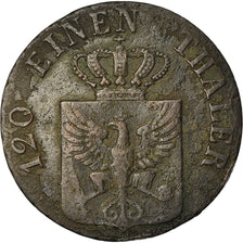 Monnaie, Etats allemands, PRUSSIA, Friedrich Wilhelm III, 3 Pfennig, 1824