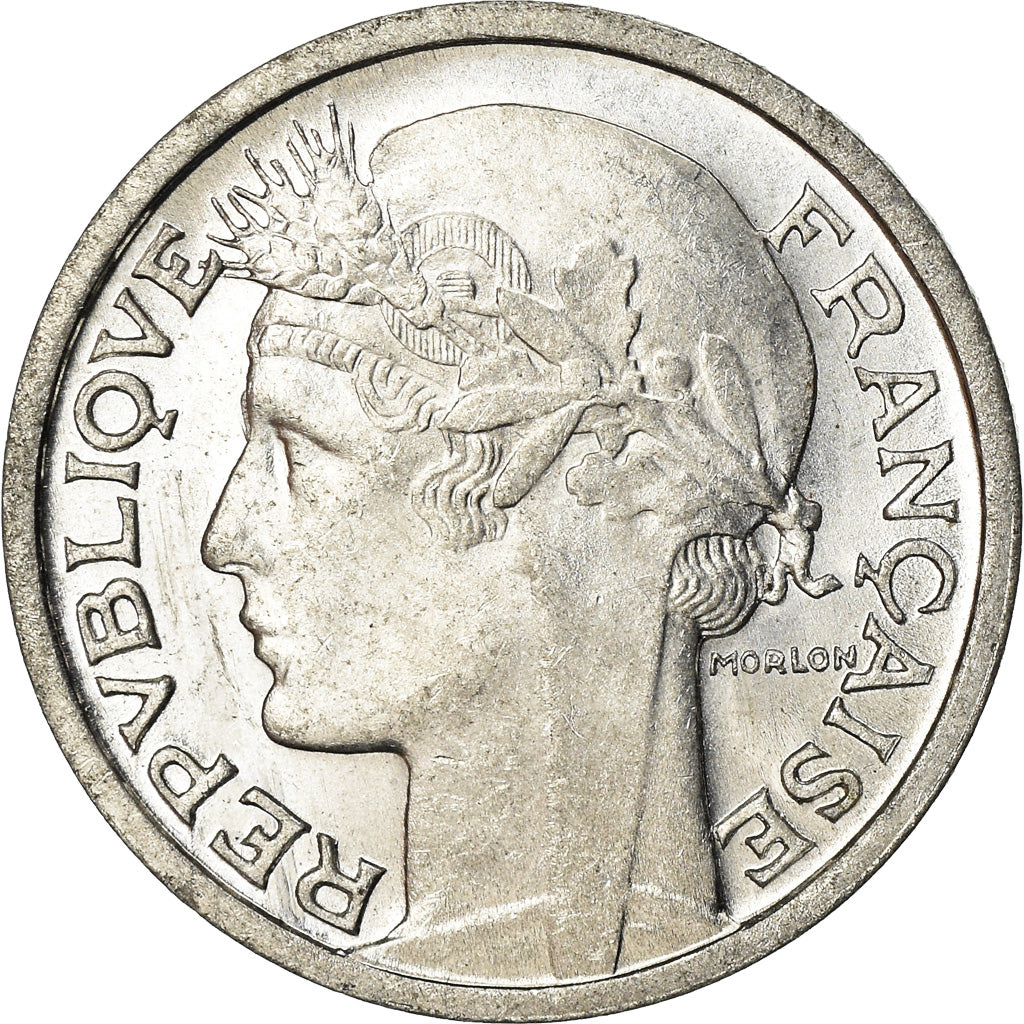 Coin, France, Morlon, 50 Centimes, 1946, Beaumont - Le Roger, MS(63), Aluminum