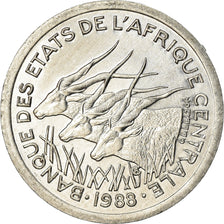 Monnaie, États de l'Afrique centrale, Franc, 1988, Paris, SUP, Aluminium, KM:8