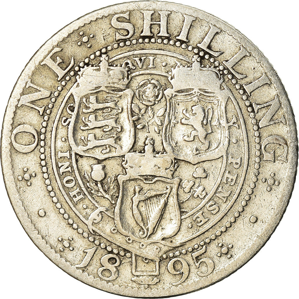 Coin, Great Britain, Victoria, Shilling, 1895, VF(20-25), Silver, KM:780