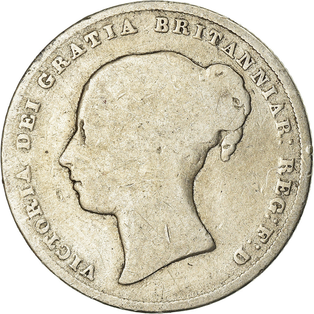 Coin, Great Britain, Victoria, Shilling, 1849, F(12-15), Silver, KM:734.1