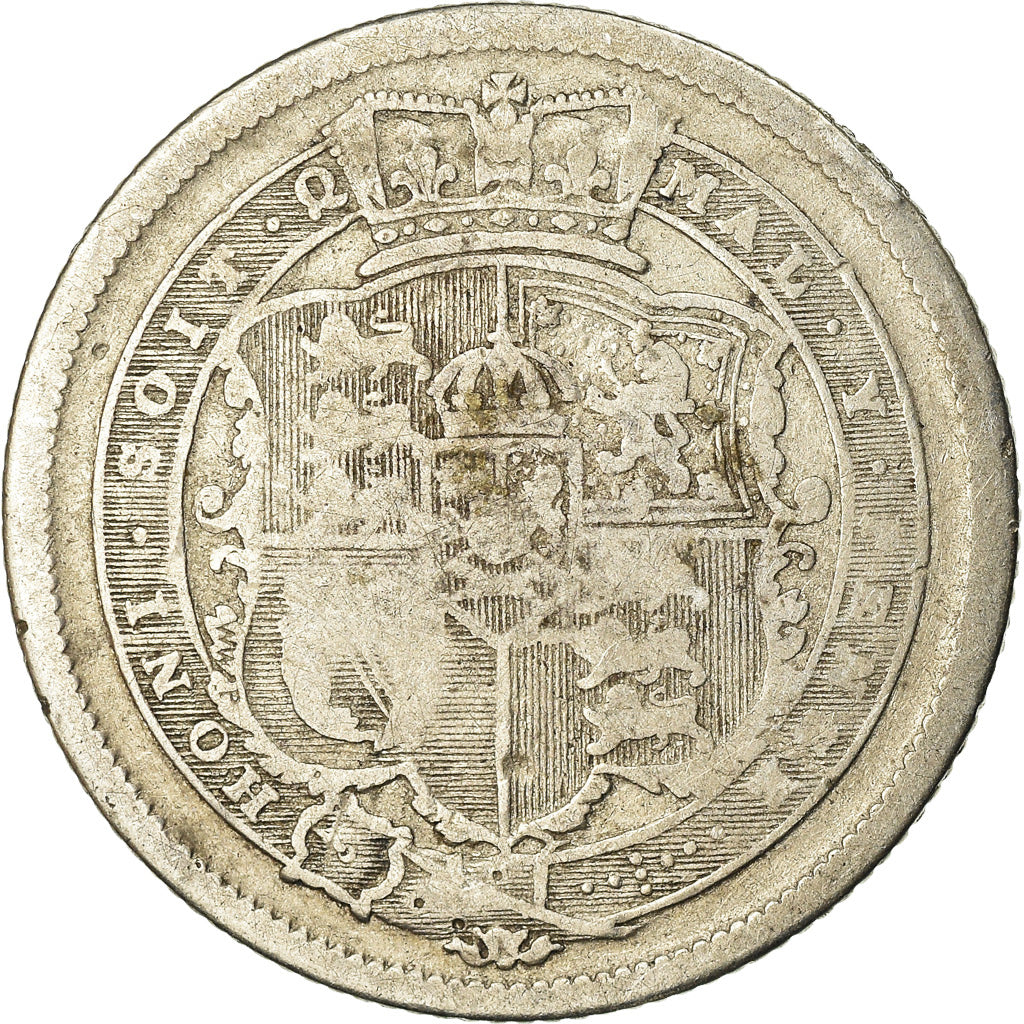 Monnaie, Grande-Bretagne, George III, Shilling, 1816, B+, Argent, KM:666