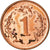 Moneta, Zimbabwe, Cent, 1997, EF(40-45), Brąz platerowany stalą, KM:1a