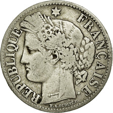 Moneta, Francia, Cérès, 2 Francs, 1881, Paris, MB, Argento, KM:817.1