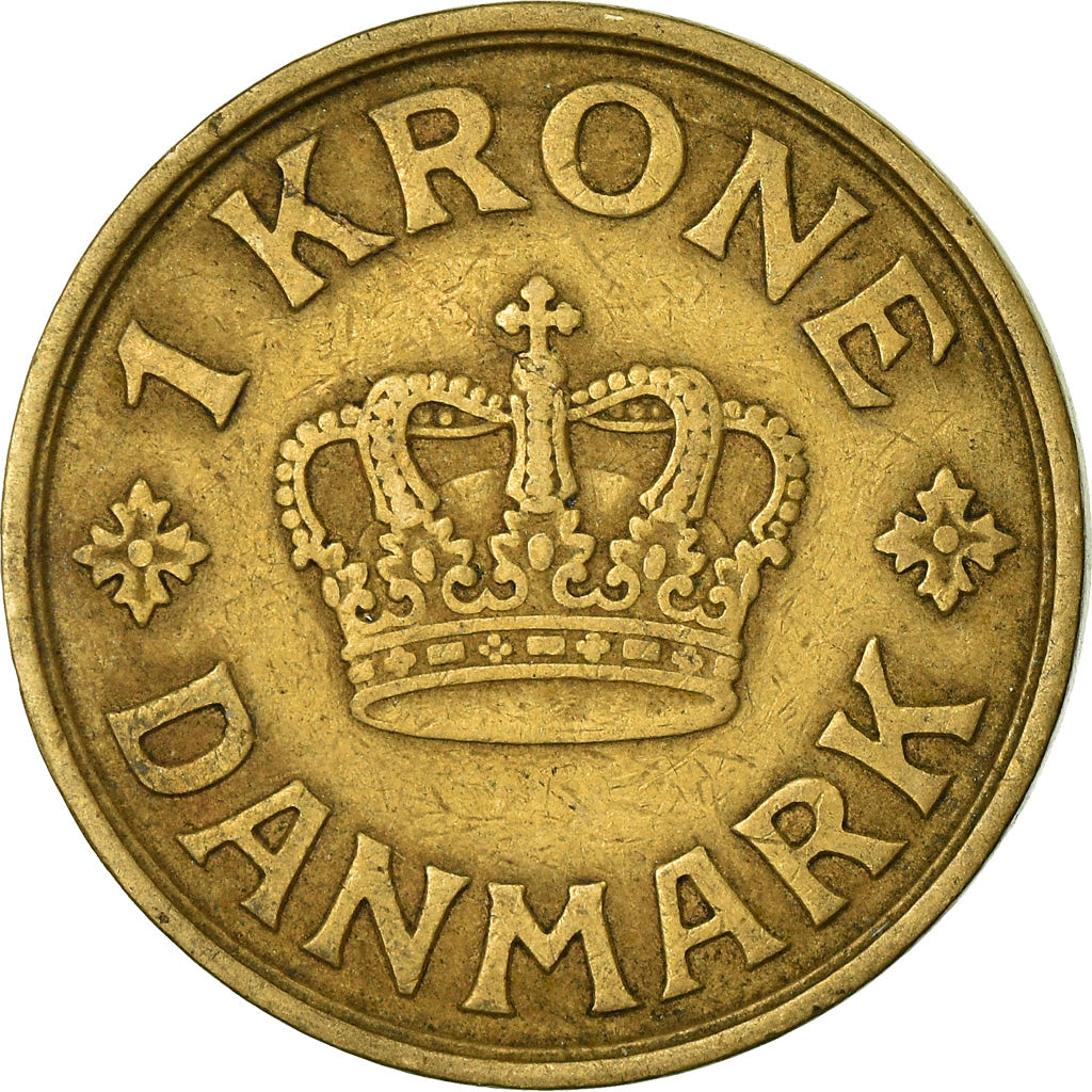 Moneta, Danimarca, Christian X, Krone, 1939, Copenhagen, BB, Alluminio-bronzo