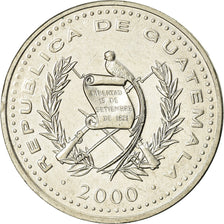 Moneda, Guatemala, 25 Centavos, 2000, EBC, Cobre - níquel, KM:278.6