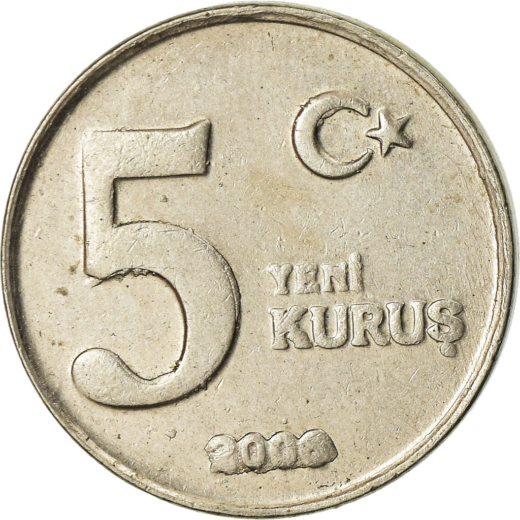 Monnaie, Turquie, 5 Kurus, 2000, TTB, Stainless Steel