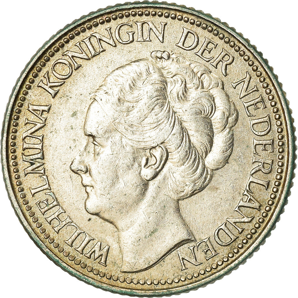 Coin, Netherlands, Wilhelmina I, 25 Cents, 1941, EF(40-45), Silver, KM:164