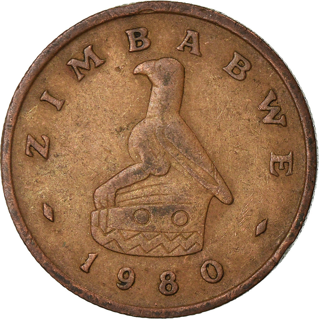Coin, Zimbabwe, Cent, 1980, EF(40-45), Bronze, KM:1