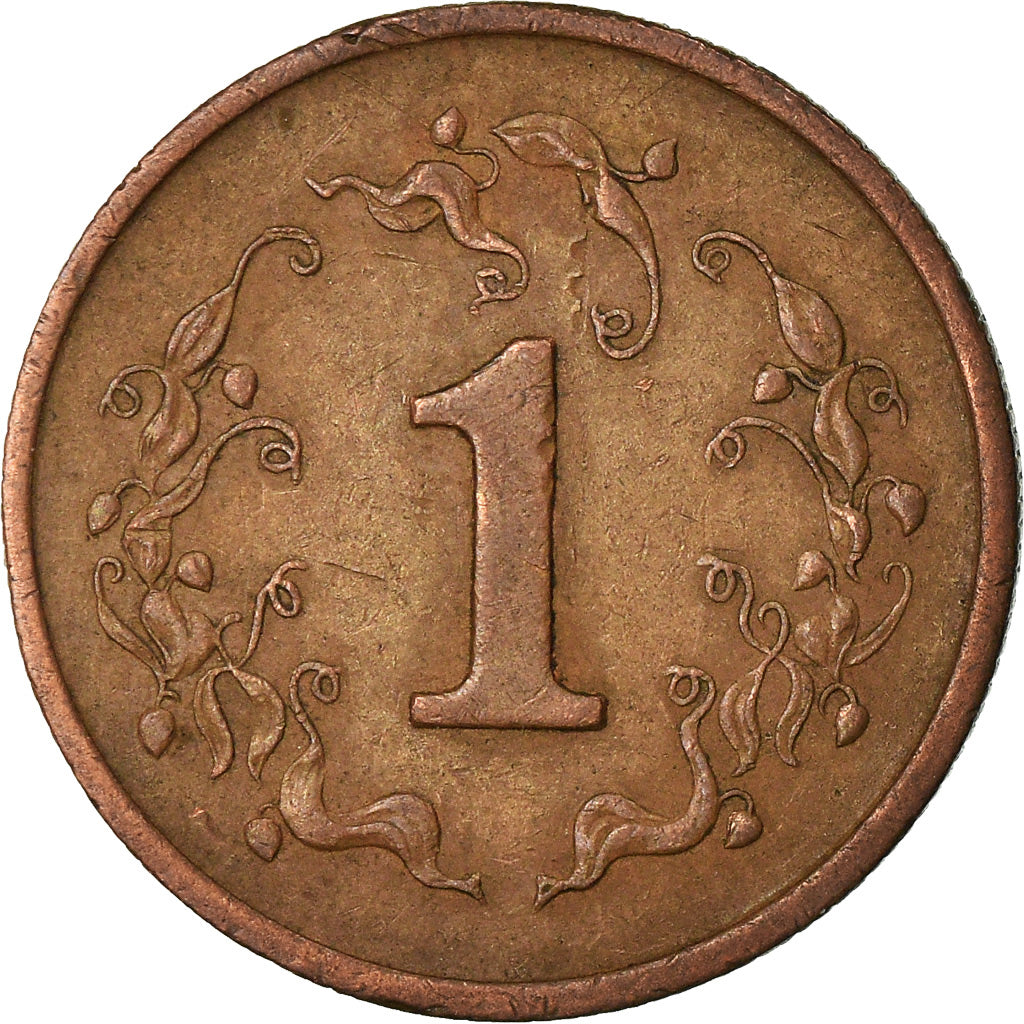 Coin, Zimbabwe, Cent, 1980, EF(40-45), Bronze, KM:1