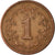 Munten, Zimbabwe, Cent, 1980, ZF, Bronze, KM:1