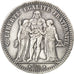 FRANCE, Hercule, 5 Francs, 1874, Paris, KM #820.1, EF(40-45), Silver, Gadoury...