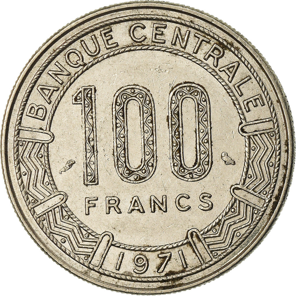 Coin, Chad, 100 Francs, 1971, Paris, EF(40-45), Nickel, KM:2