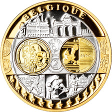 Belgio, medaglia, Euro, Europa, Politics, Society, War, FDC, Argento